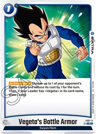Vegeta's Battle Armor (FS07-11) - Starter Deck 7 Vegeta Mini