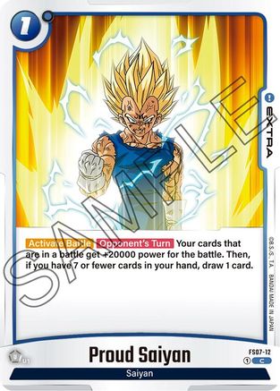 Proud Saiyan (FS07-12) - Starter Deck 7 Vegeta Mini