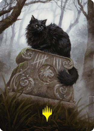 Nine-Lives Familiar 2 Art Card (36/54) (Gold-Stamped Planeswalker Symbol) (ASFDN-036) - Art Series: Foundations
