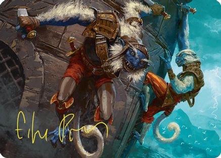 Goblin Boarders Art Card (11/54) (Gold-Stamped Signature) (ASFDN-011) - Art Series: Foundations