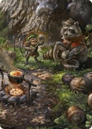 Sylvan Scavenging Art Card (46/54) (ASFDN-046) - Art Series: Foundations