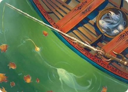 Fishing Pole Art Card (18/54) (ASFDN-018) - Art Series: Foundations
