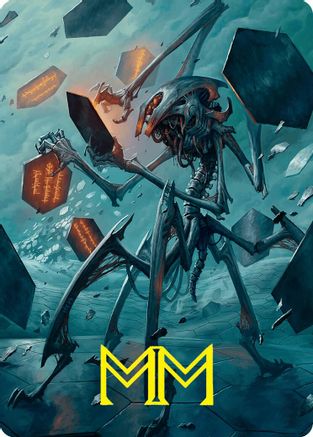 Scrawling Crawler Art Card (50/54) (Gold-Stamped Signature) (ASFDN-050) - Art Series: Foundations