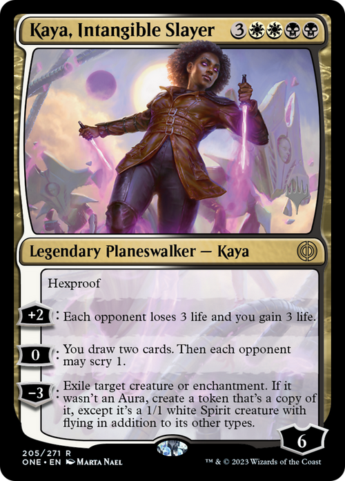 Kaya, Intangible Slayer (PPONE-205) - Phyrexia: All Will Be One Promos