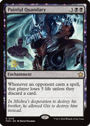 Painful Quandary (FDN) (PRE-179) - Prerelease Cards Foil