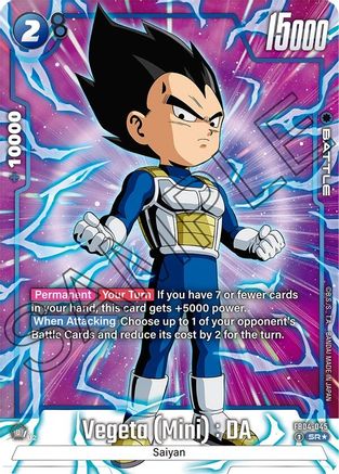 Vegeta (Mini) : DA (Alternate Art) (FB04-045) - Ultra Limit Holofoil