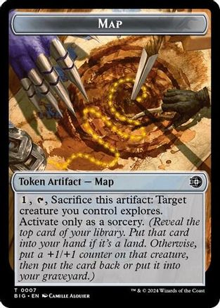 Map // Plot Double-Sided Token (BIG-7 // 20) - Outlaws of Thunder Junction: The Big Score