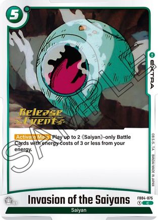 Invasion of the Saiyans (FB04-075) - Ultra Limit Release Event Cards