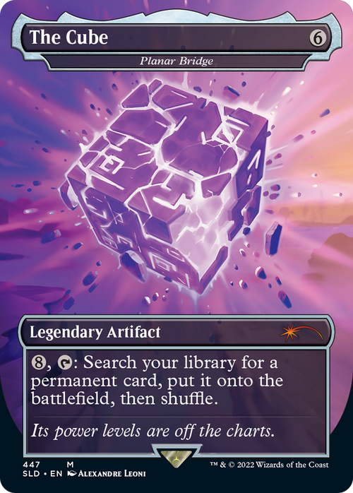 The Cube - Planar Bridge (SLD-447) - Secret Lair Drop / The Cube (Borderless) Foil