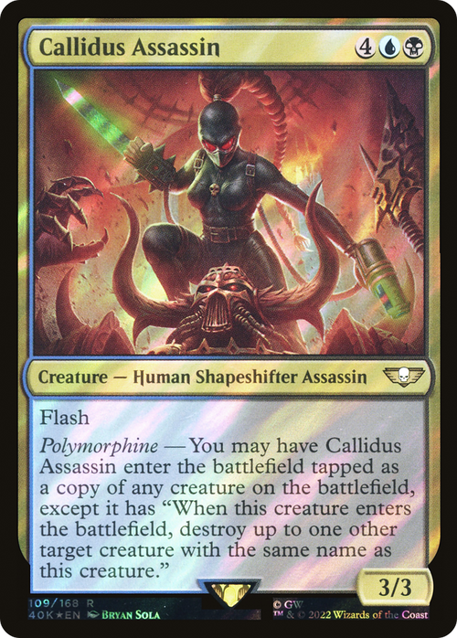 Callidus Assassin (Surge Foil) (40K-109) - Warhammer 40,000 Commander Foil