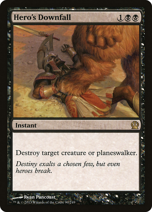 Hero's Downfall (THS-090) - Theros Foil