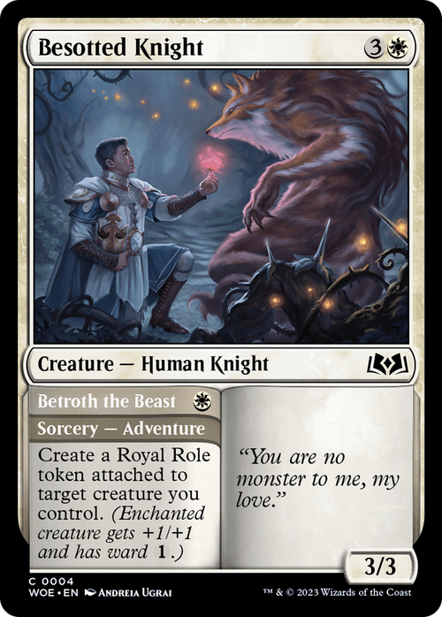 Besotted Knight (WOE-004) - Wilds of Eldraine Foil