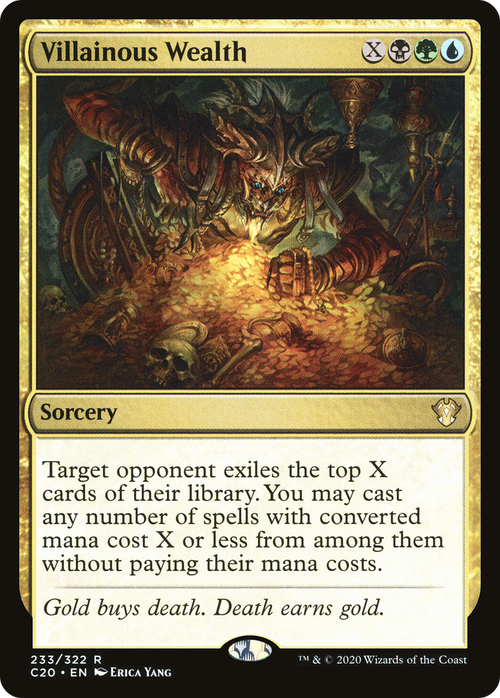 Villainous Wealth (C20-233) - Commander 2020