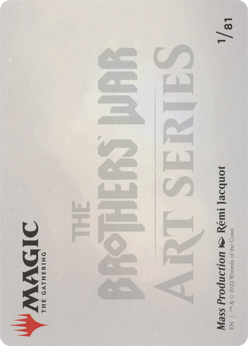 Mass Production // Mass Production (ABRO-001) - The Brothers' War Art Series (Borderless) Foil