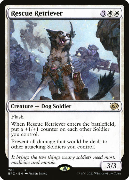 Rescue Retriever (BRO-288) - The Brothers' War Foil