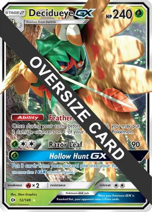 Decidueye GX (Decidueye GX Challenge Box) 012/149  - Holofoil Jumbo Cards - Promo