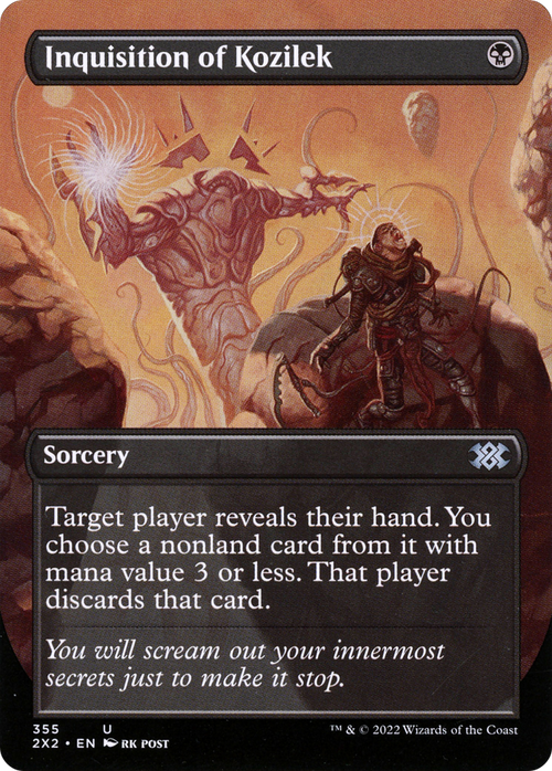 Inquisition of Kozilek (Borderless) (2X2-355) - Double Masters 2022
