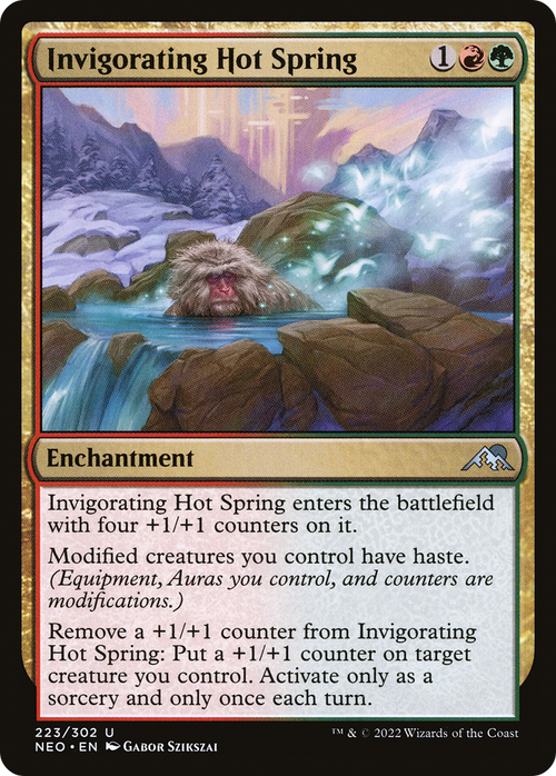 Invigorating Hot Spring (NEO-223) - Kamigawa: Neon Dynasty Foil