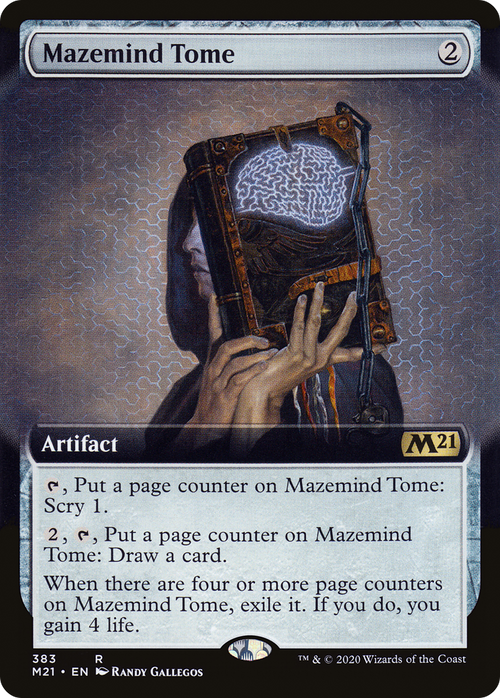 Mazemind Tome (Extended Art) (M21-383) - Core Set 2021: (Extended Art)