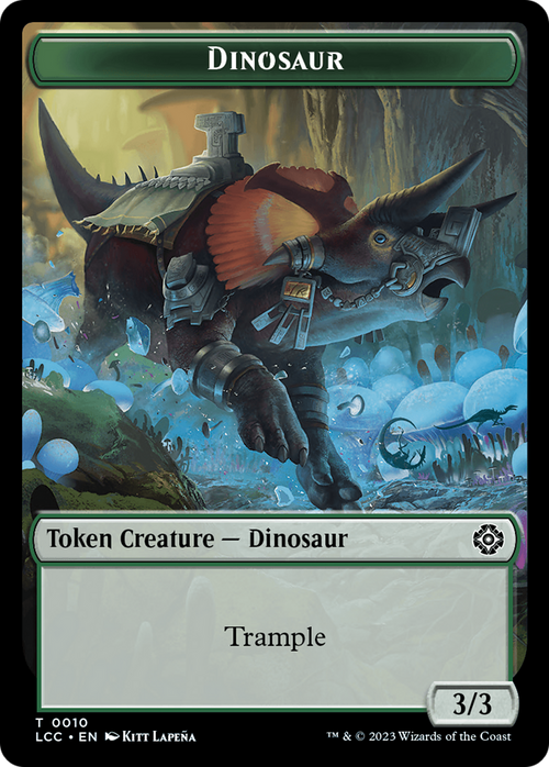 Dinosaur (TLCC-010) - The Lost Caverns of Ixalan Commander Tokens Foil