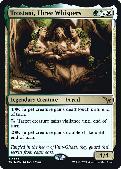 Trostani, Three Whispers (PRE-238) - Murders at Karlov Manor Promos Foil