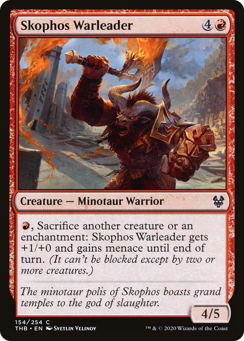 Skophos Warleader (THB-154) - Theros Beyond Death Foil