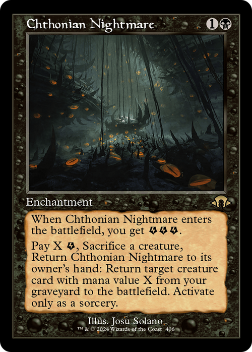 Chthonian Nightmare (Retro Frame) (MH3-406) - Modern Horizons 3 Foil