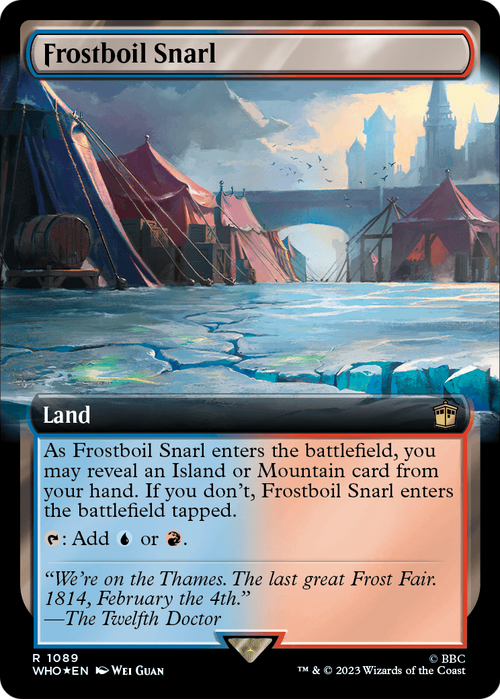 Frostboil Snarl (Extended Art) (Surge Foil) (WHO-1089) - Doctor Who: (Extended Art) Foil