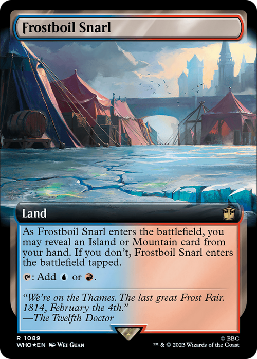 Frostboil Snarl (Extended Art) (Surge Foil) (WHO-1089) - Doctor Who: (Extended Art) Foil