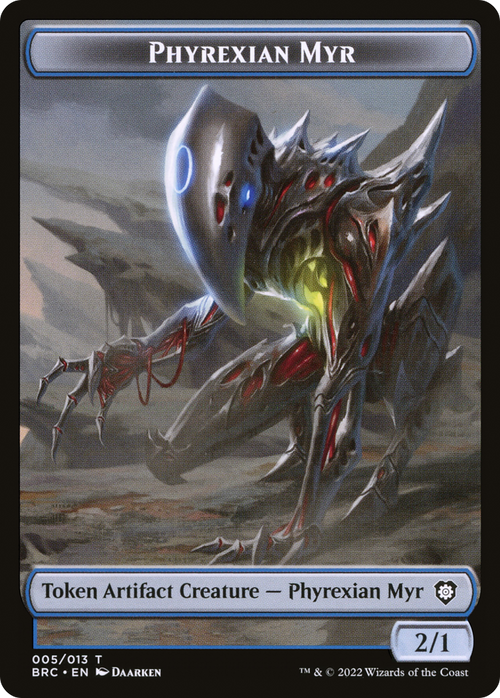 Phyrexian Myr (TBRC-005) - The Brothers' War Commander Tokens