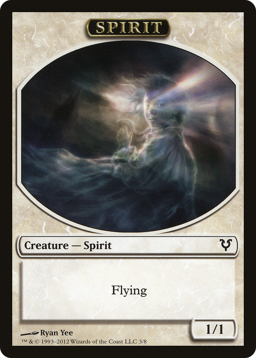 Spirit Token (3) (AVR-003) - Avacyn Restored Tokens