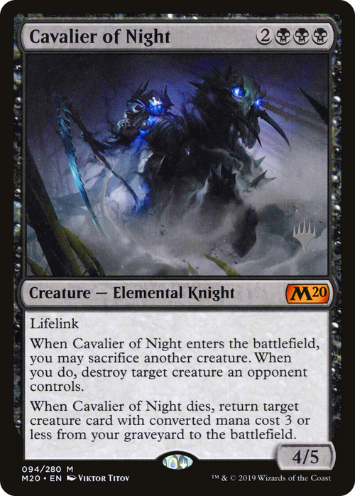 Cavalier of Night (PPM20-94P) - Core Set 2020 Promos Foil
