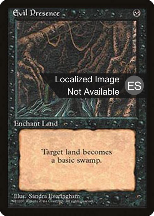 Evil Presence (4BB-) - Fourth Edition Foreign Black Border