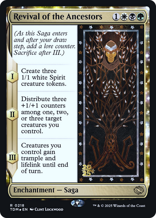 Revival of the Ancestors (PRE-218S) - Prerelease Cards: (enchantment) Foil