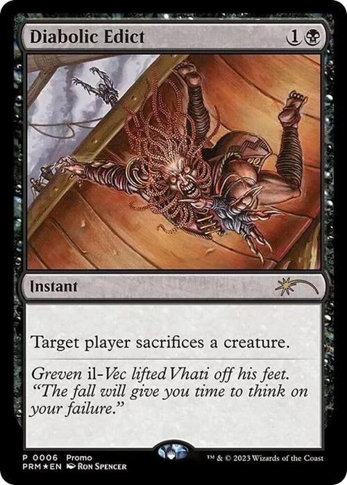 Diabolic Edict (Graphic Novel Insert) (MEDIA-006) - Media and Collaboration Promos Foil
