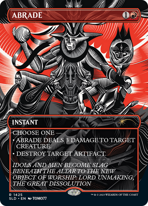 Abrade (SLD-1425) - Secret Lair Drop (Borderless) Foil
