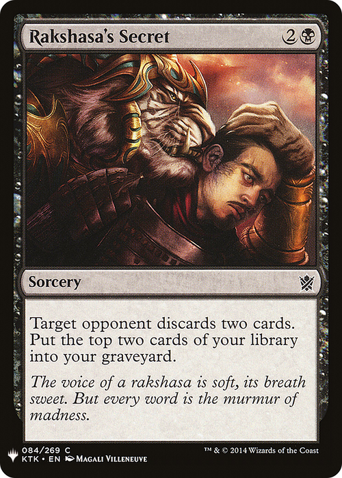 Rakshasa's Secret (LIST-KTK-84) - The List