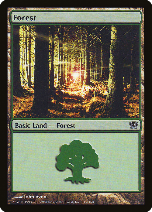 Forest (347) (9ED-347) - 9th Edition Foil