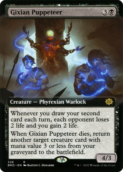 Gixian Puppeteer (Extended Art) (BRO-328) - The Brothers' War: (Extended Art) Foil
