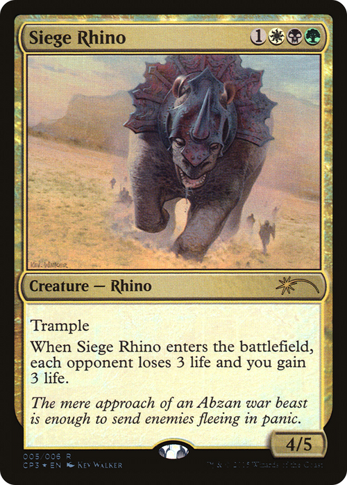 Siege Rhino (UMP-005) - Magic Origins Clash Pack Foil