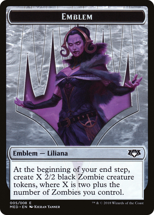Emblem - Liliana, the Last Hope (MED-0G5) - Mythic Edition Tokens