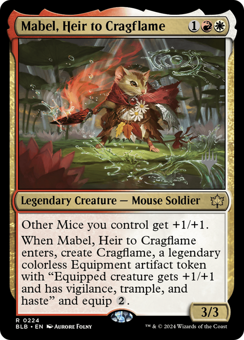 Mabel, Heir to Cragflame (PPBLB-224) - Bloomburrow Promos Foil