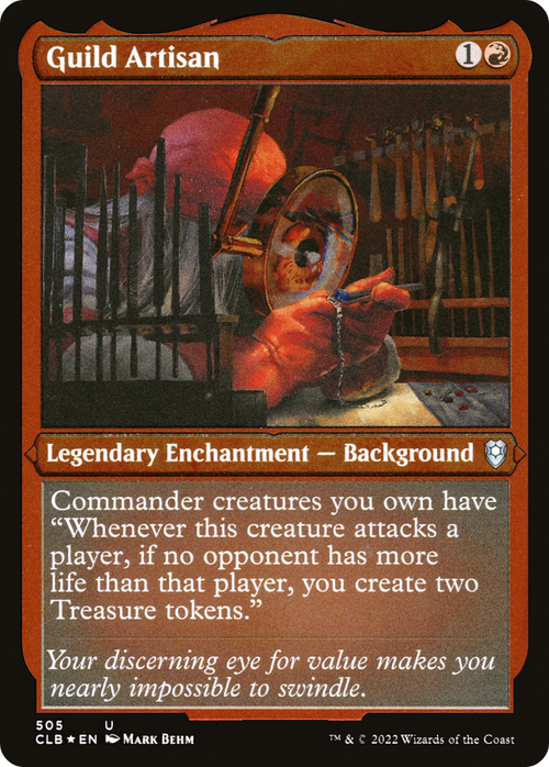 Guild Artisan (Foil Etched) (CLB-505) - Commander Legends: Battle for Baldur's Gate Foil