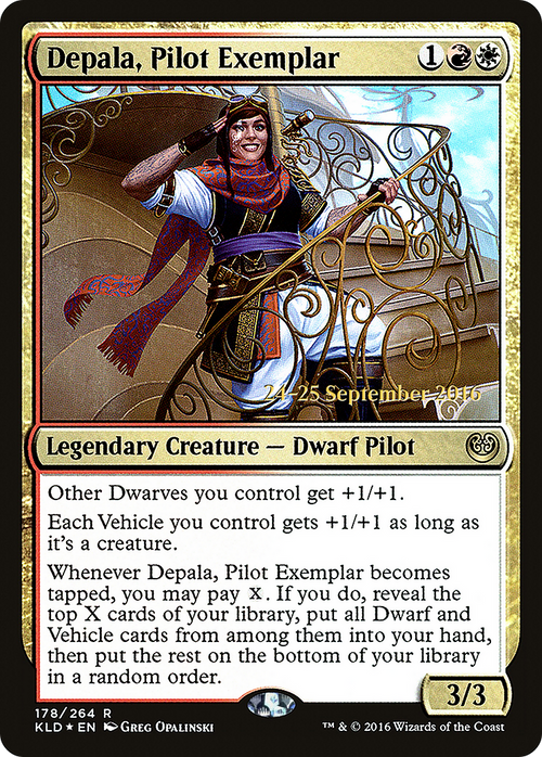 Depala, Pilot Exemplar (PRE-178S) - Kaladesh Promos Foil