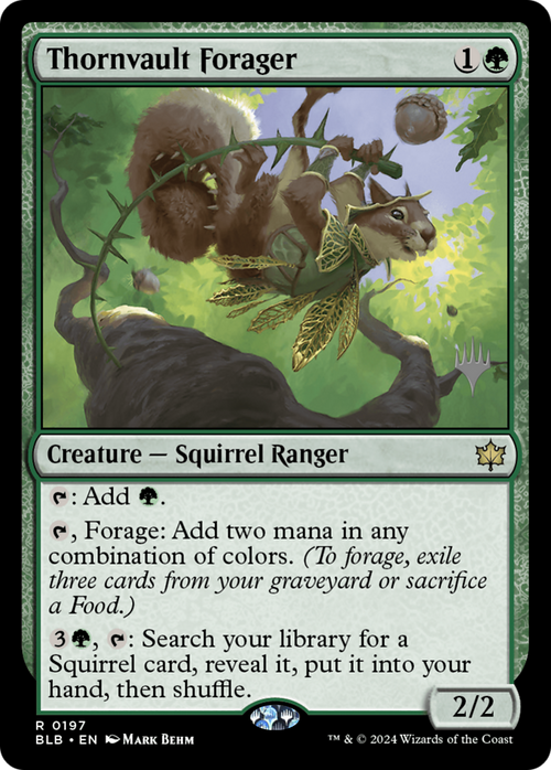 Thornvault Forager (PPBLB-197) - Bloomburrow Promos