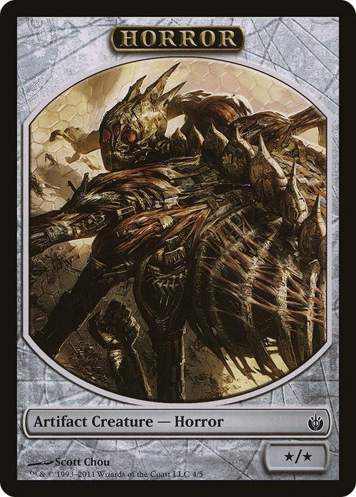 Horror Token (MBS-004) - Mirrodin Besieged Tokens