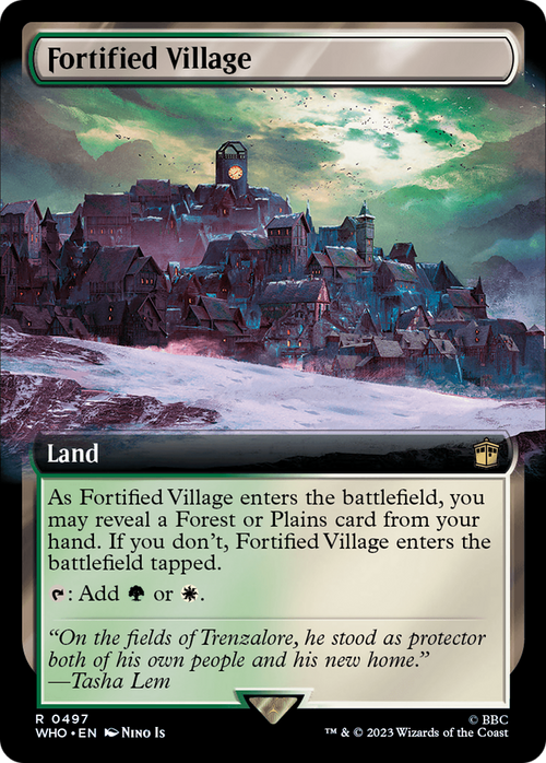 Fortified Village (Extended Art) (WHO-497) - Doctor Who: (Extended Art) Foil