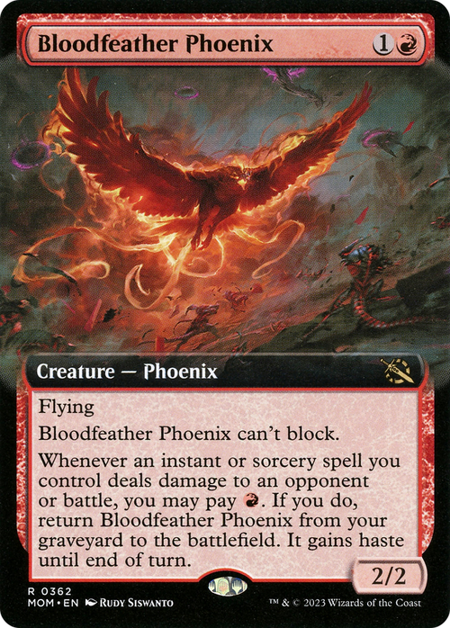 Bloodfeather Phoenix (Extended Art) (MOM-362) - March of the Machine: (Extended Art)