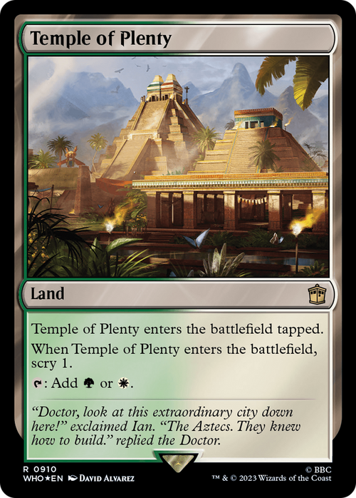 Temple of Plenty (Surge Foil) (WHO-910) - Doctor Who Foil
