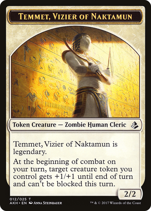 Temmet, Vizier of Naktamun Token (AKH-012) - Amonkhet Tokens Foil